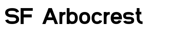 SF Arbocrest font preview